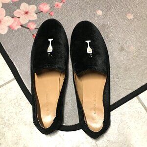Banana Republic black velvet shoes